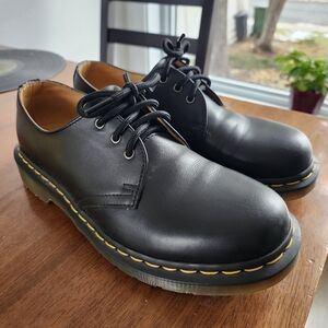 Dr. Martens Black Leather Flats 1461 6UK 8USL